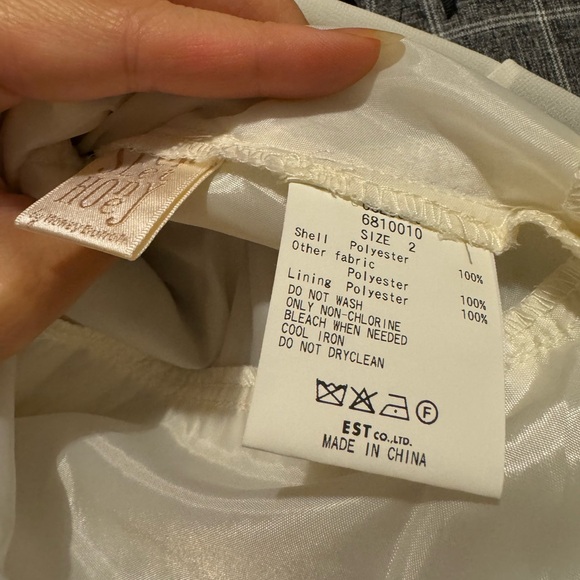 SECRET HONEY GRAY PLAID WITH FRILL BACK SKIRT - Picture 5 of 5